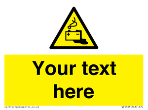 Custom Battery Charging Sign